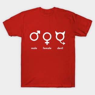 male female devil T-Shirt